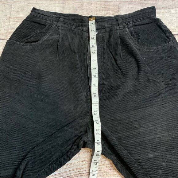 Vintage Black Corduroy Mom Pants Size 16 - Picture 9 of 11